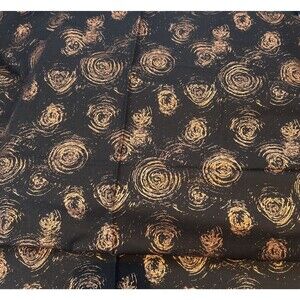 Heavy Metal  Ro Gregg Northcott Copper Metallic on Black Cotton Quilting Fabric